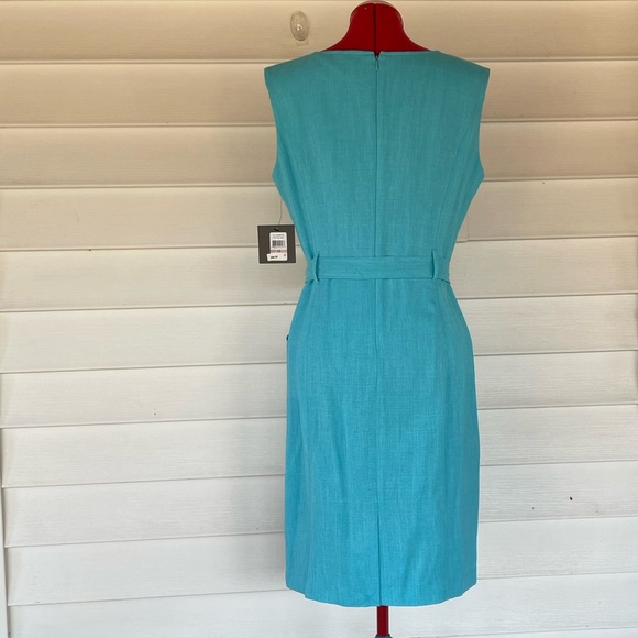 Ellen Tracy Sleeveless Tie-
Front Sheath Sz 12 - Picture 6 of 9